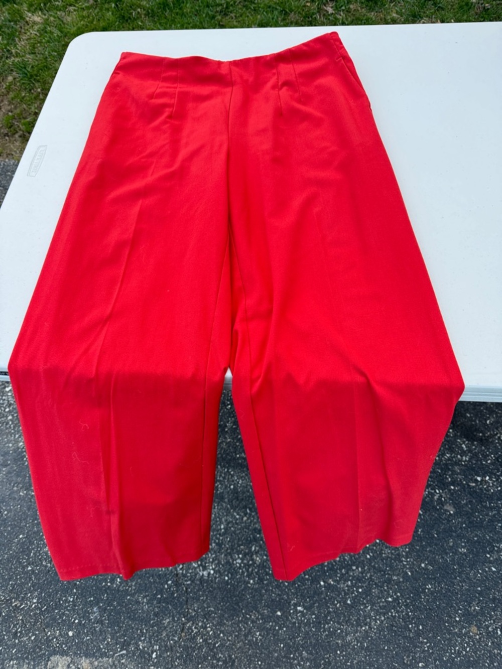 Nicole Miller Orange Elastic-Waist Pants